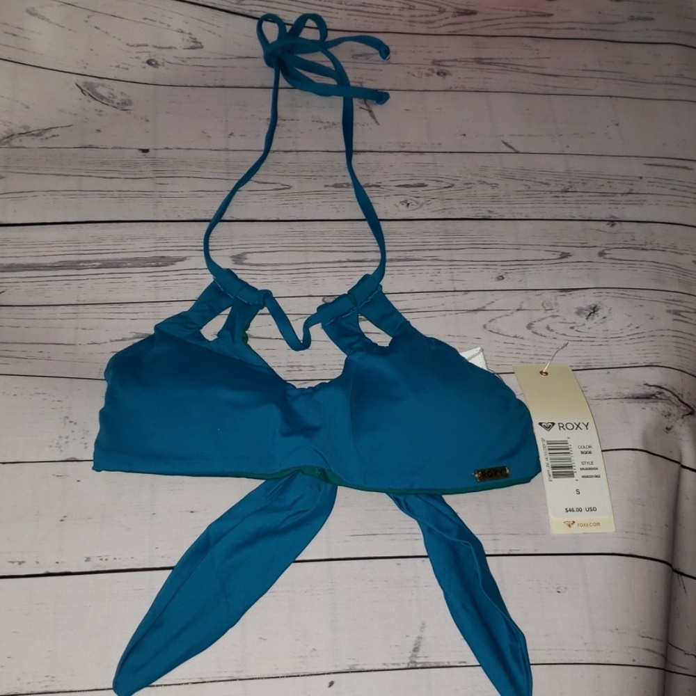 🌊Roxy Strappy Love Halter Crop Bikini Top - Picture 5 of 5